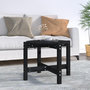 Voir la diapositive 1 : VIDAXL Table basse Noir Ø 62,5x45 cm Bois massif de pin