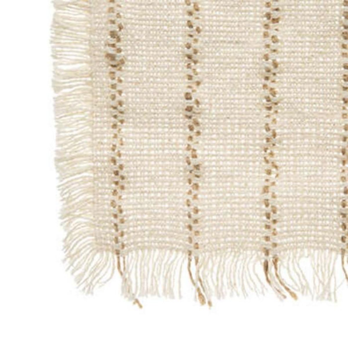 SECRET DE GOURMET Set de Table Déco  Jute  30x45cm Blanc