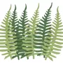 Artemio 6 feuilles de papier fougères vertes