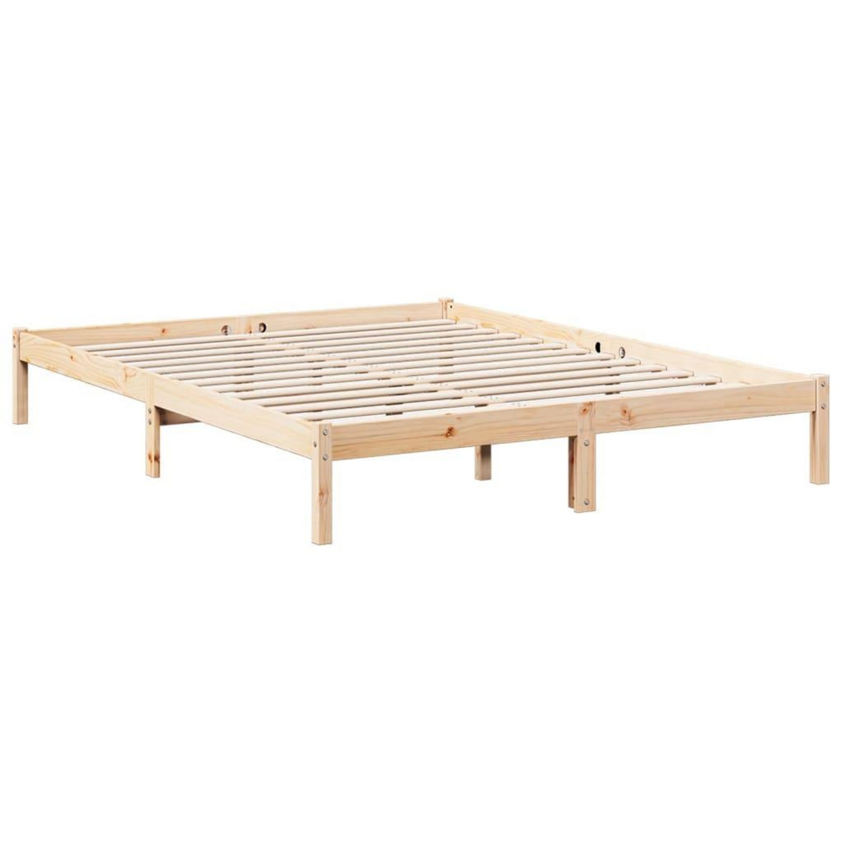 VIDAXL Cadre de lit extra long sans matelas 140x220 cm bois massif pin