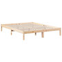 Voir la diapositive 3 : VIDAXL Cadre de lit extra long sans matelas 140x220 cm bois massif pin
