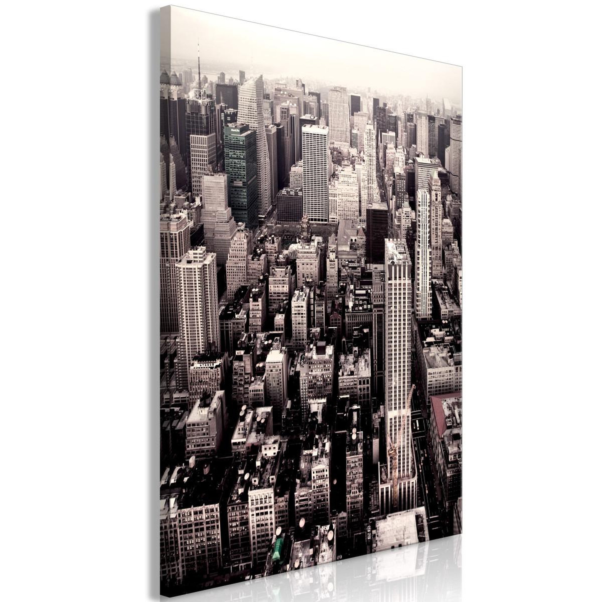 Voir la diapositive 1 : Paris Prix Tableau imprimé  manhattan in sepia