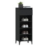 Voir la diapositive 4 : VIDAXL Etagere a chaussures Noir 40x36x105 cm Bois d'ingenierie