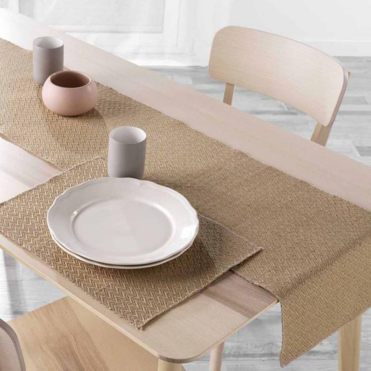 Paris Prix Chemin de Table en Jute  Modalie  35x140cm Beige