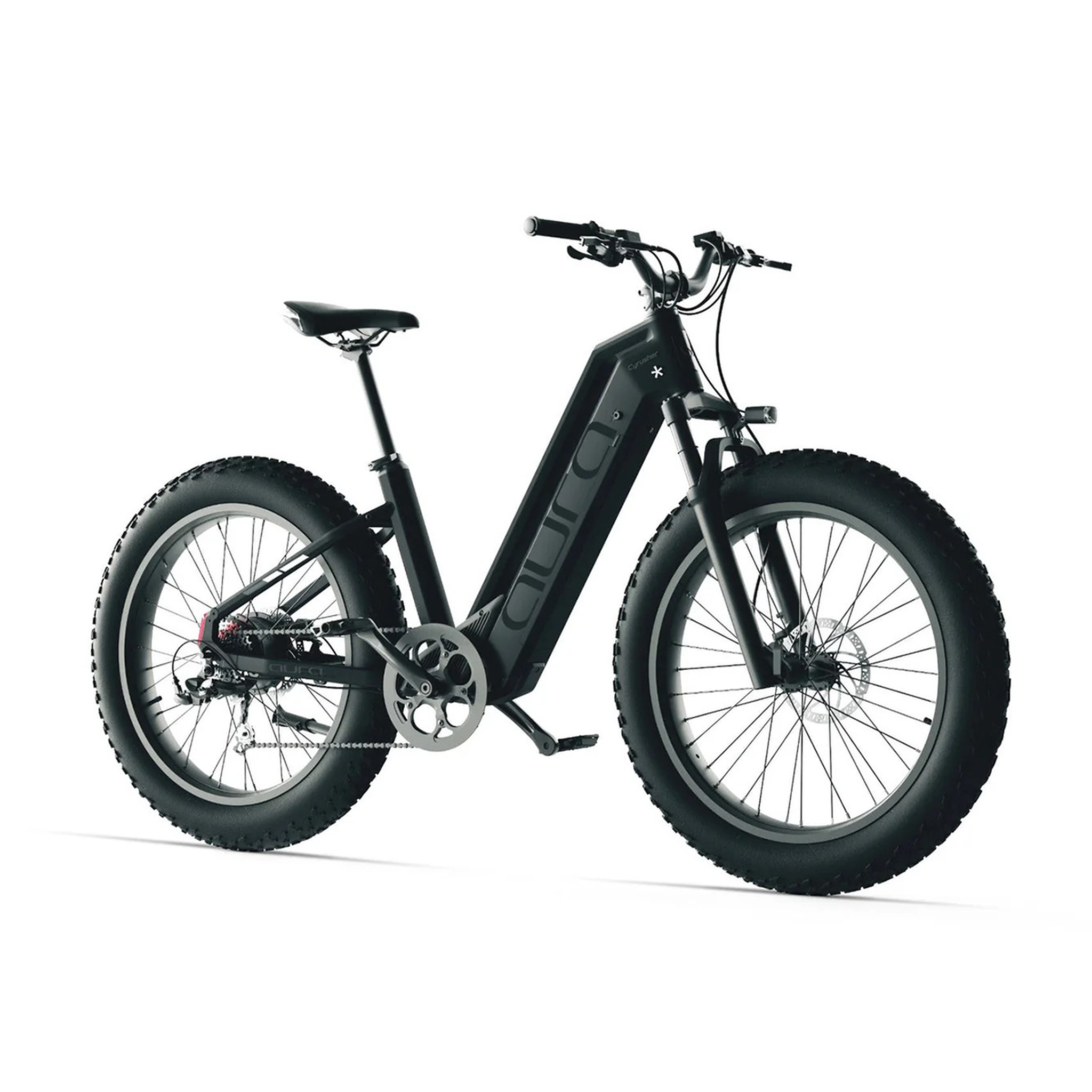 Voir la diapositive 2 : CYRUSHER Vélo électrique Cyrusher Aura à gros pneus 26 pouces