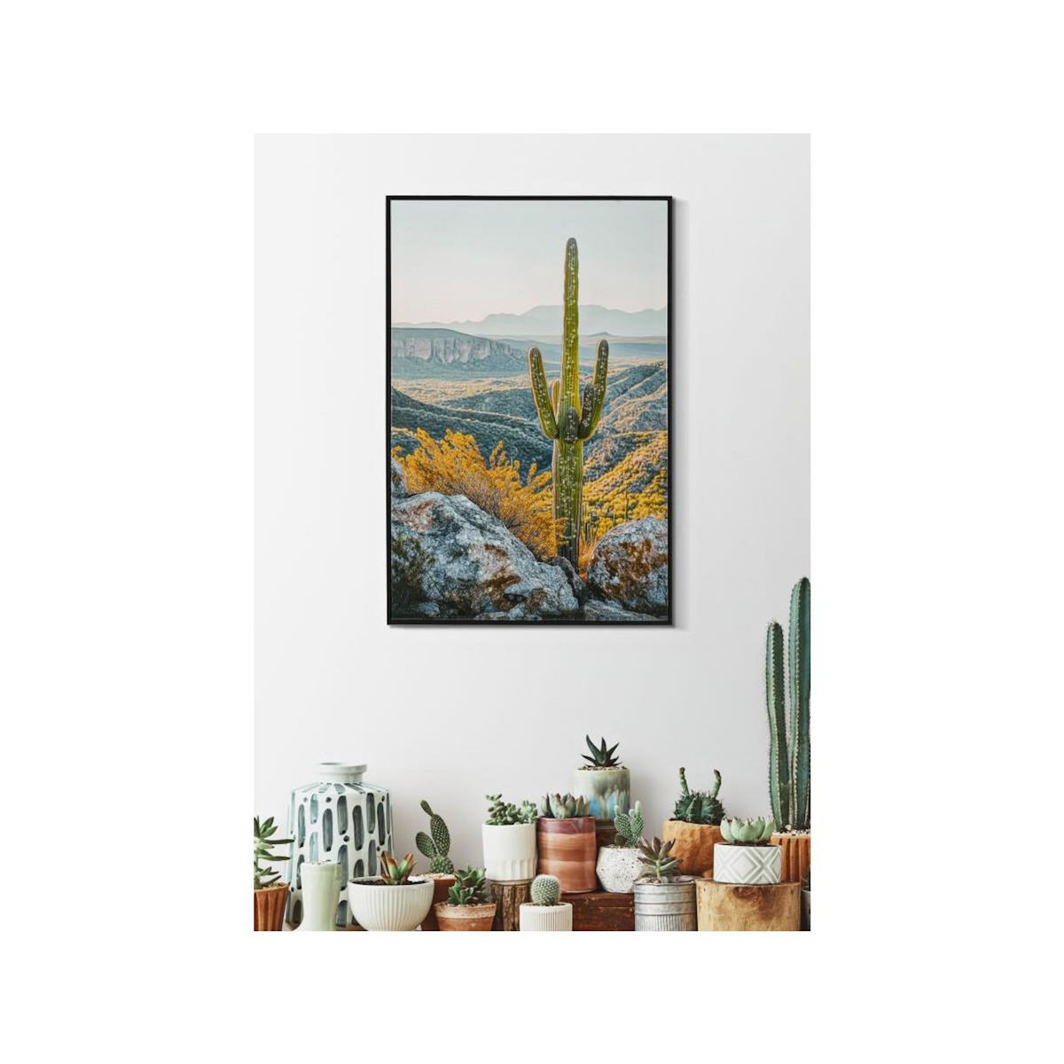 Paris Prix Tableau Imprimé  Cactus Dressé II  60x90cm Multicolore