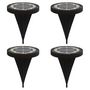 Voir la diapositive 2 : VIDAXL Lampes solaires de sol et piquets de sol exterieur 4 pcs