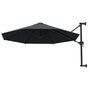 Voir la diapositive 3 : VIDAXL Parasol mural avec mat metallique 300 cm Anthracite