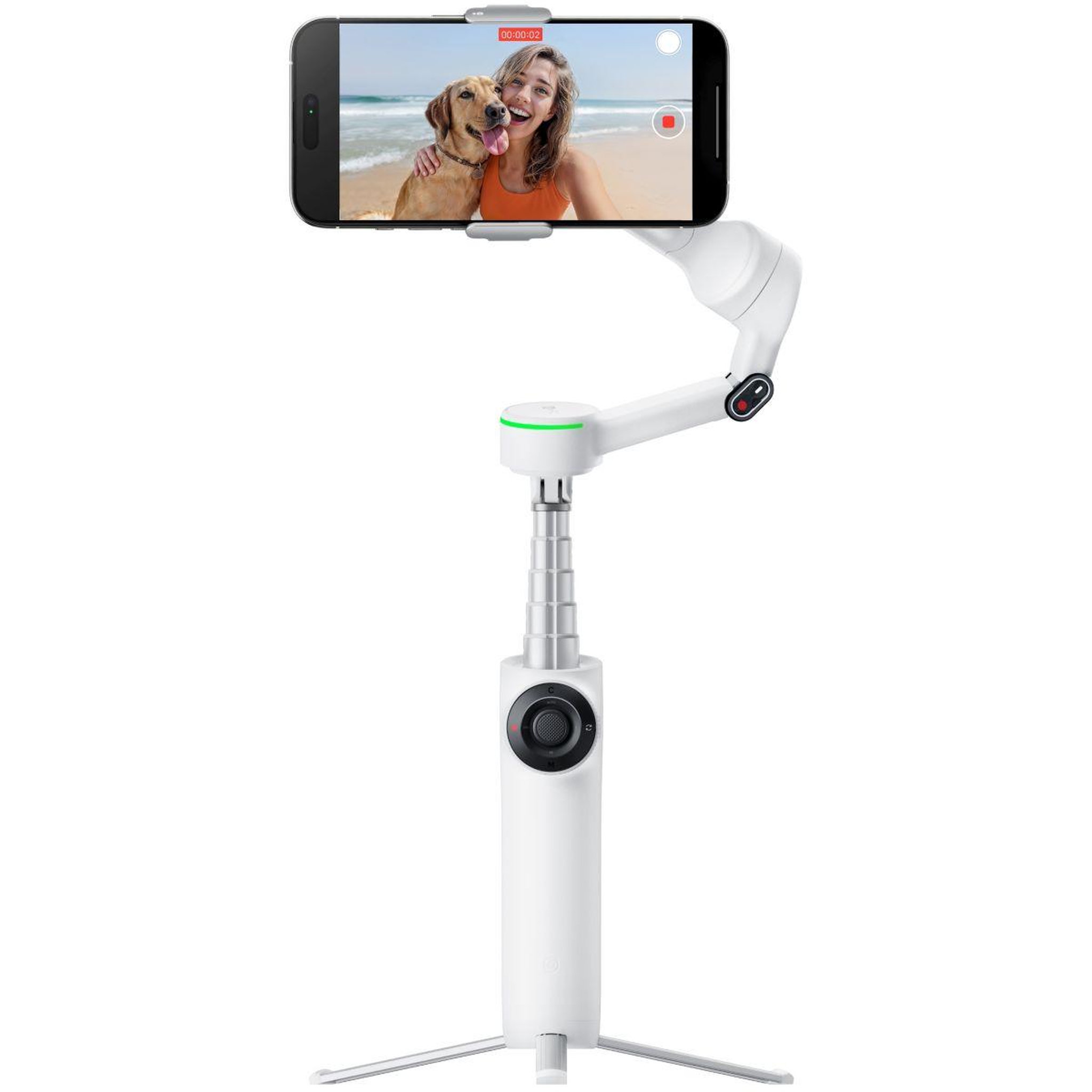 Voir la diapositive 2 : INSTA360 Stabilisateur Flow 2 Pro standard white