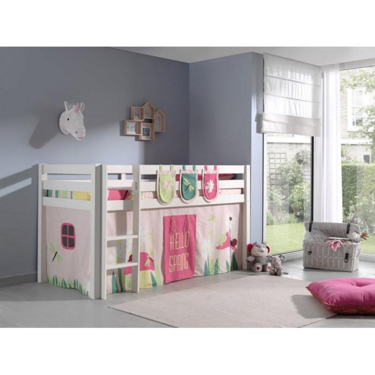 Paris Prix Pack - Lit Enfant, Tente & 3 Pochettes  Pino Spring  Blanc