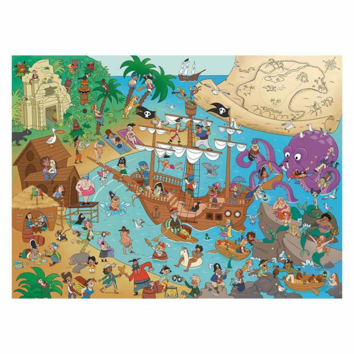 RAVENSBURGER Ravensburger Puzzle Pirate Island, 150pcs. XXL 133499