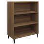 Voir la diapositive 2 : VIDAXL Buffet Chene marron 69,5x32,5x90 cm Bois d'ingenierie
