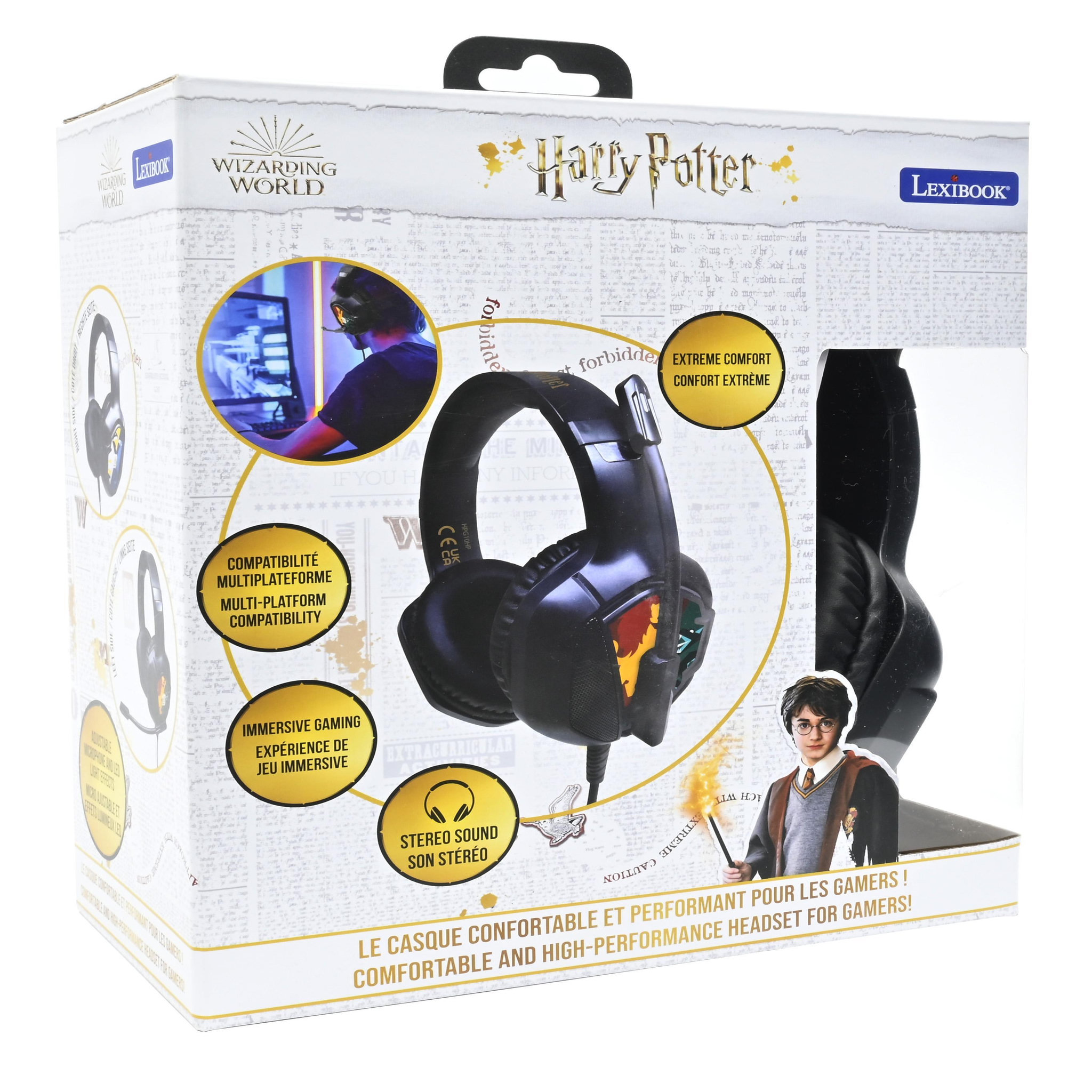Voir la diapositive 6 : Lexibook Casque Gaming Filaire lumineux Harry Potter
