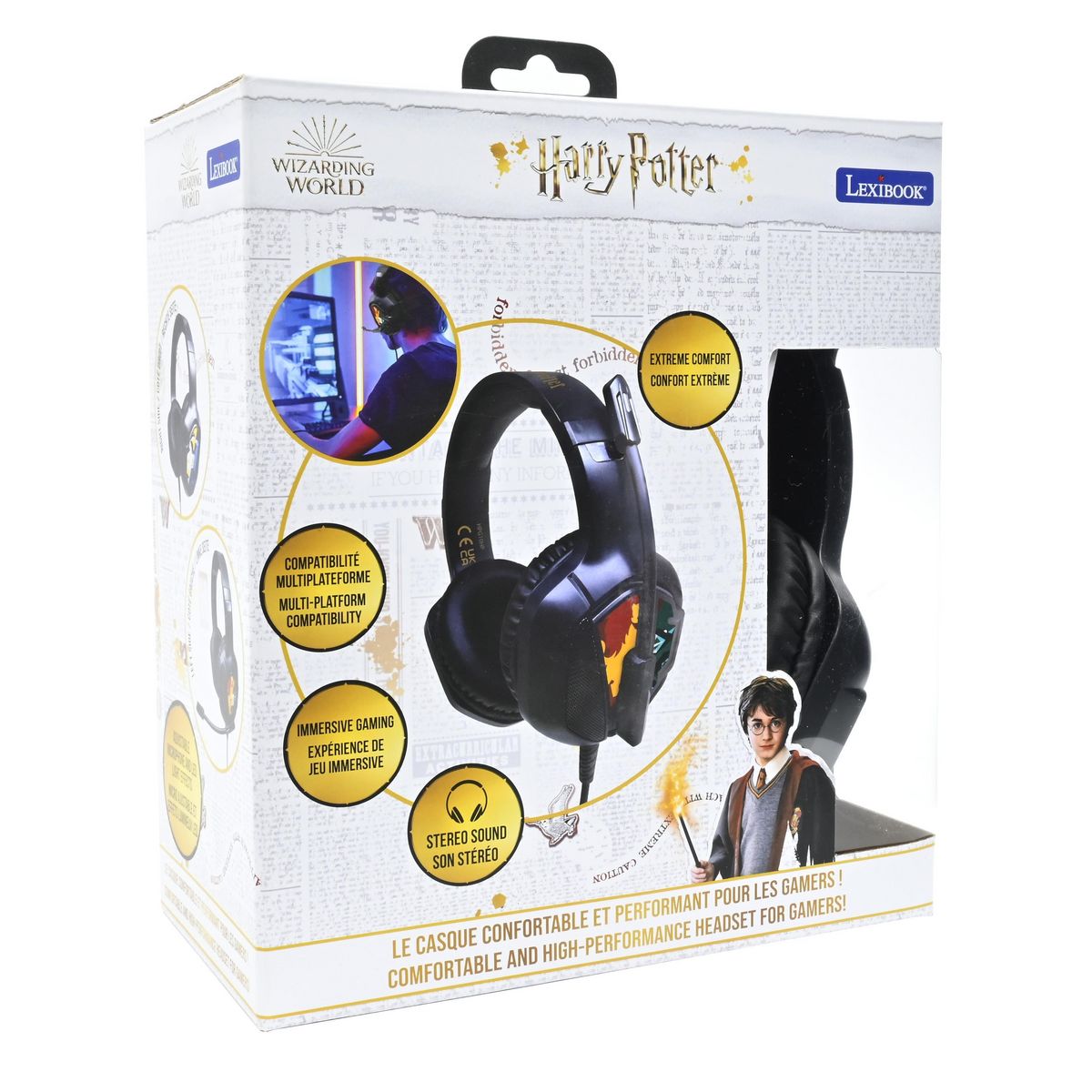 Lexibook Casque Gaming Filaire lumineux Harry Potter