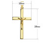 Voir la diapositive 2 : L'ATELIER D'AZUR Pendentif  - Médaille Christ sur la Croix Or 18 Carats 750 Jaune - Chaines Offertes