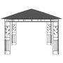 Voir la diapositive 3 : VIDAXL Belvedere avec moustiquaire 3x3x2,73 m Anthracite 180 g/m^2