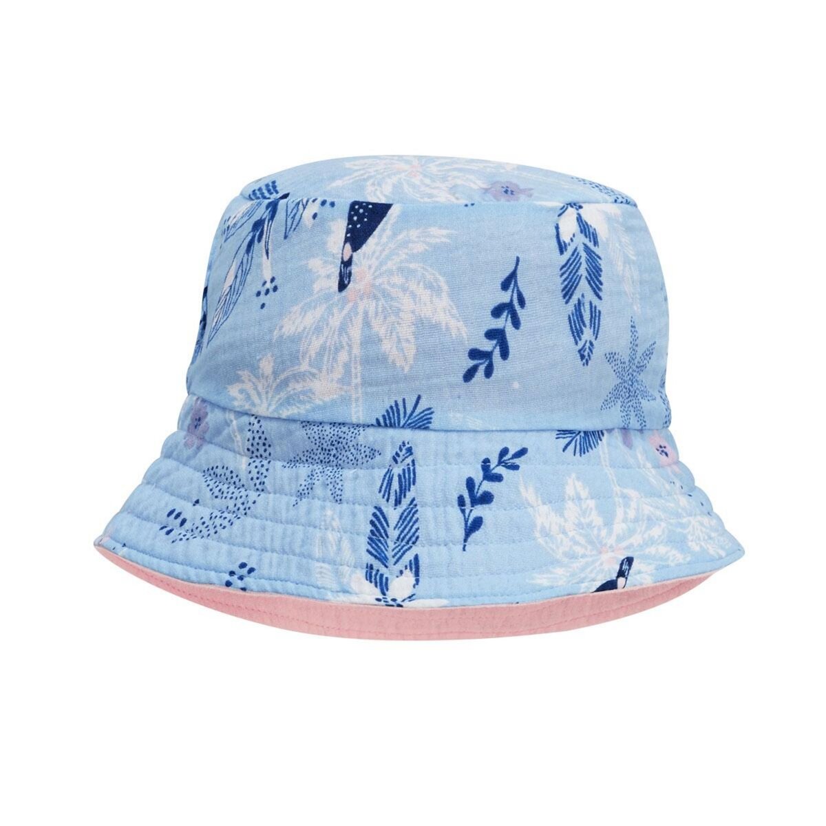 Petit Béguin Bob bébé réversible en gaze de coton Bella Chica