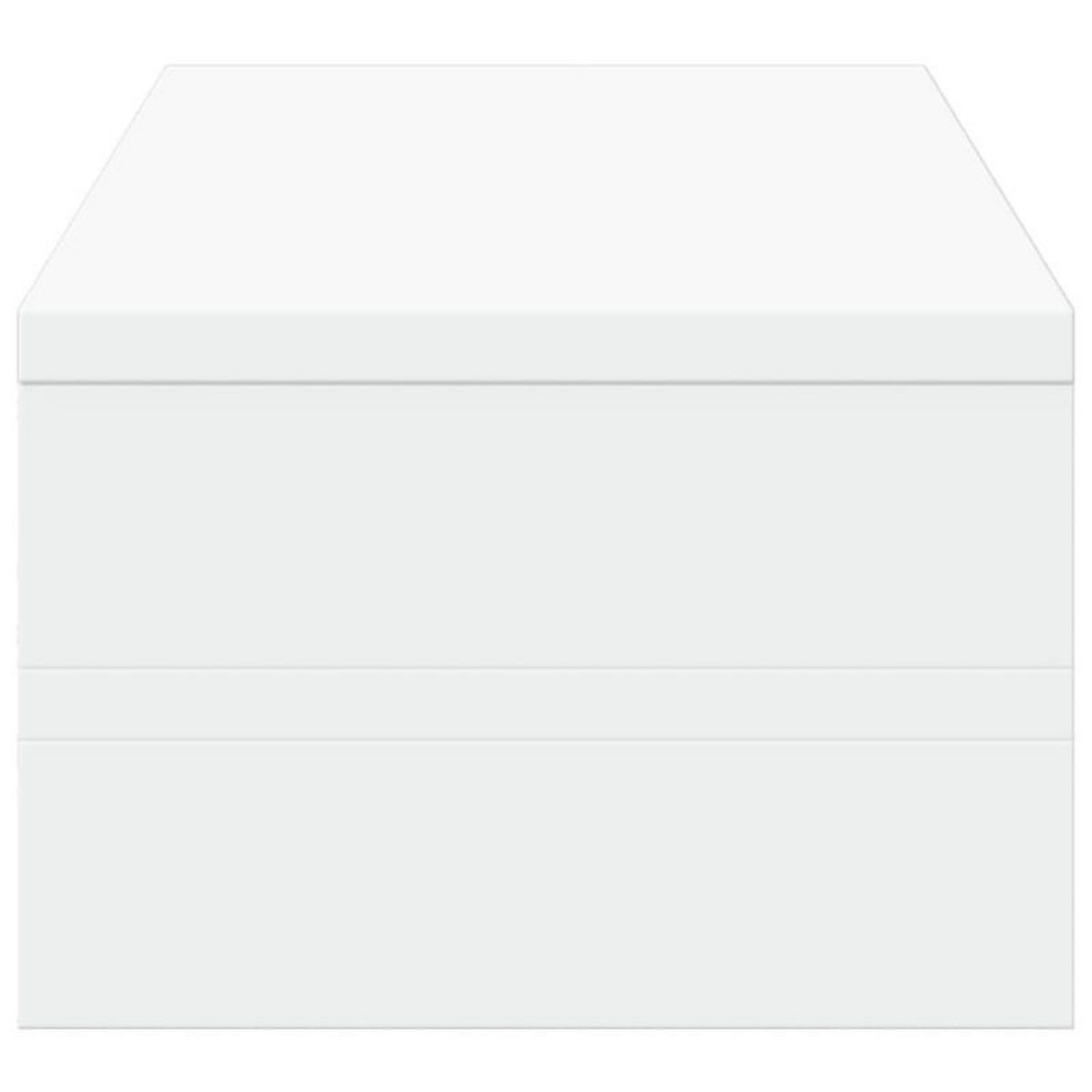 VIDAXL Support de moniteur blanc 54x22x15 cm bois d ingénierie