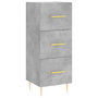 Voir la diapositive 2 : VIDAXL Buffet Gris beton 34,5x34x90 cm Bois d'ingenierie