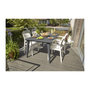 Voir la diapositive 2 : ALLIBERT JARDIN ALLIBERT JARDIN Table Lima 160 6 personnes - Design contemporain - Graphite