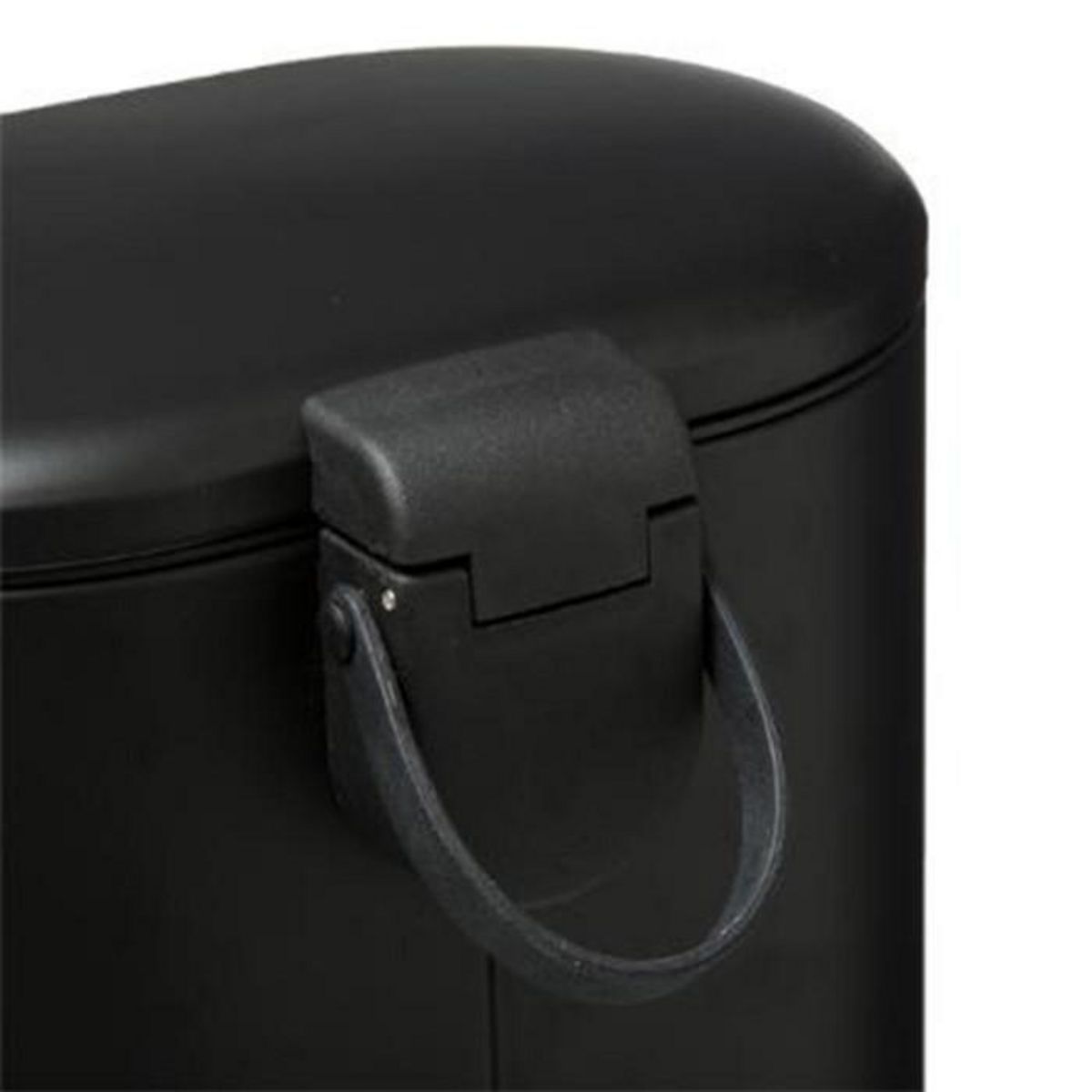 FIVE Poubelle de Salle de Bain  Siliflex  6L Noir