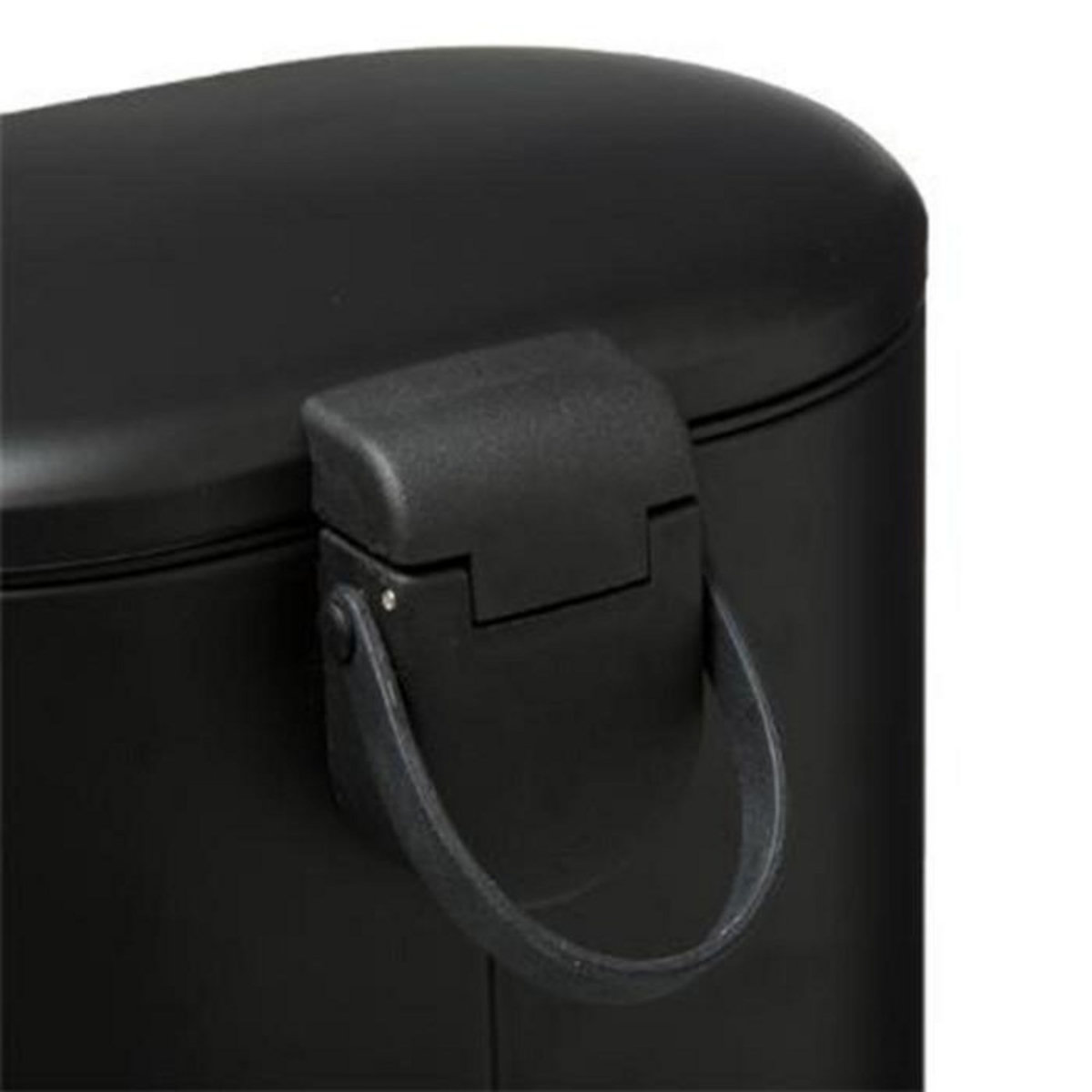 FIVE Poubelle de Salle de Bain  Siliflex  6L Noir