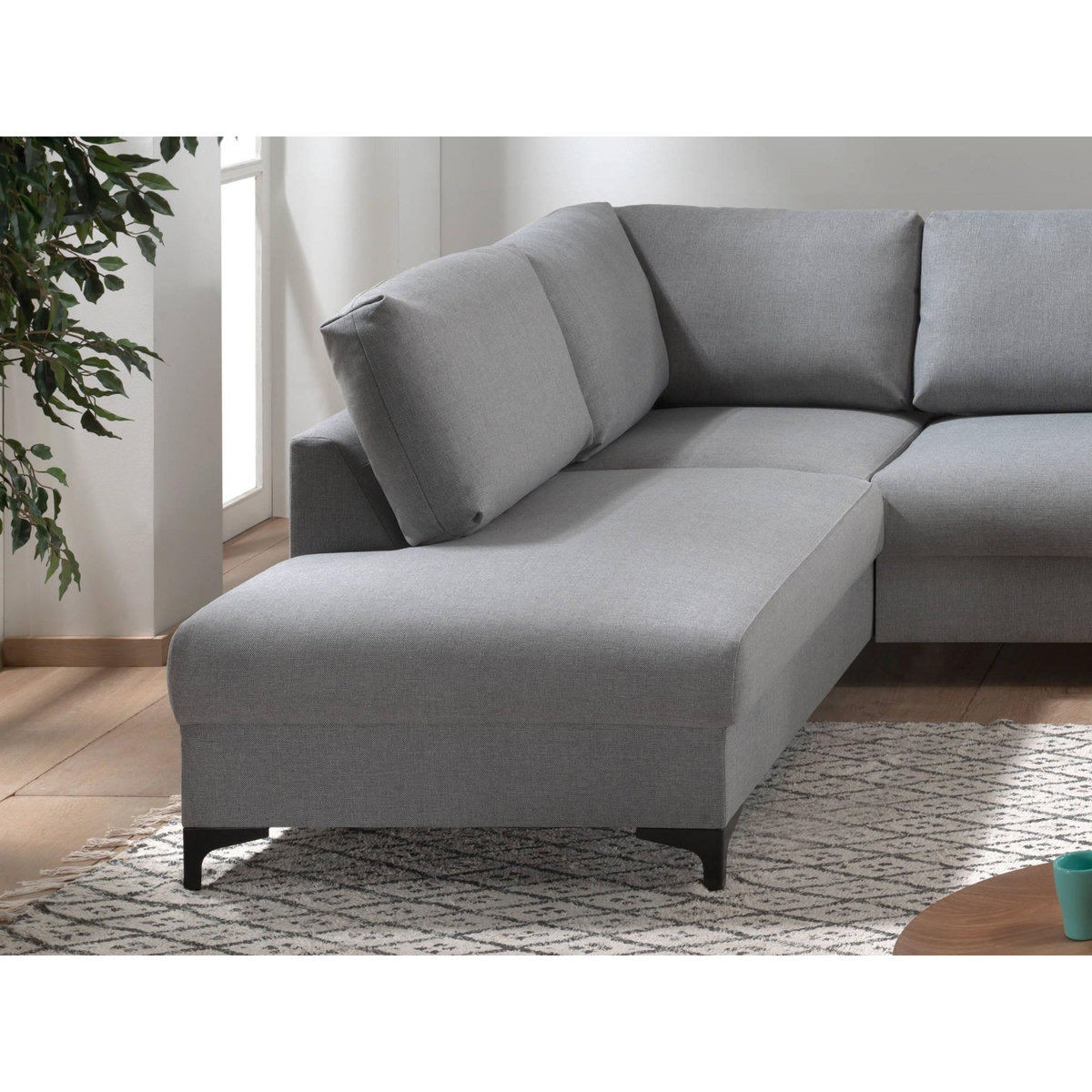 LISA DESIGN Tala - canapé d'angle gauche - convertible - 5 places - en tissu