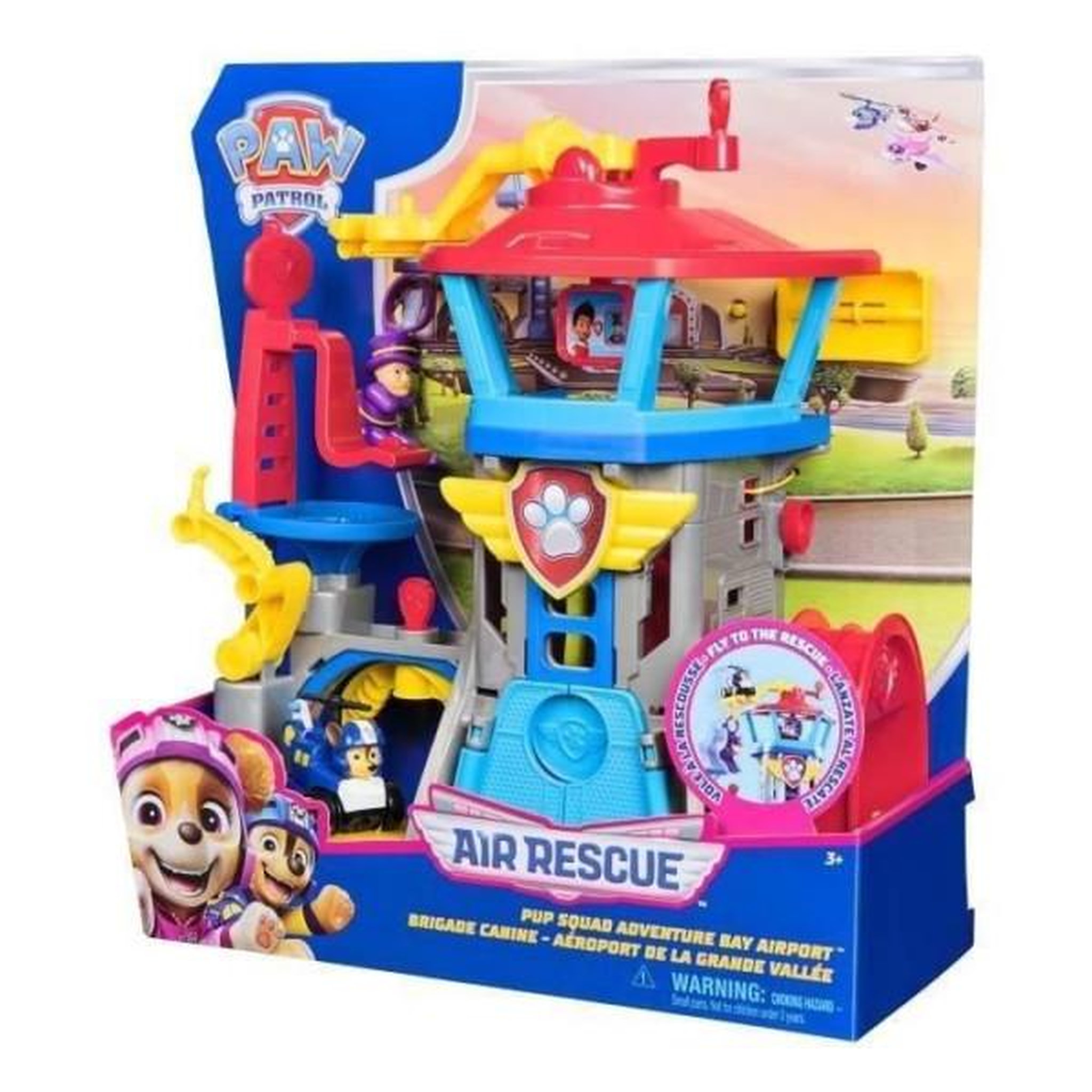 Voir la diapositive 2 : PAW PATROL Voiture Paw Patrol Pat'Patrouille Quartier Général Aéroport Pup Squad Air Rescue