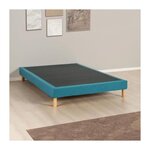 DEKO DREAM Sommier tapissier - 160x200 cm - Bleu turquoise - Kit - DEKO DREAM Eazyx