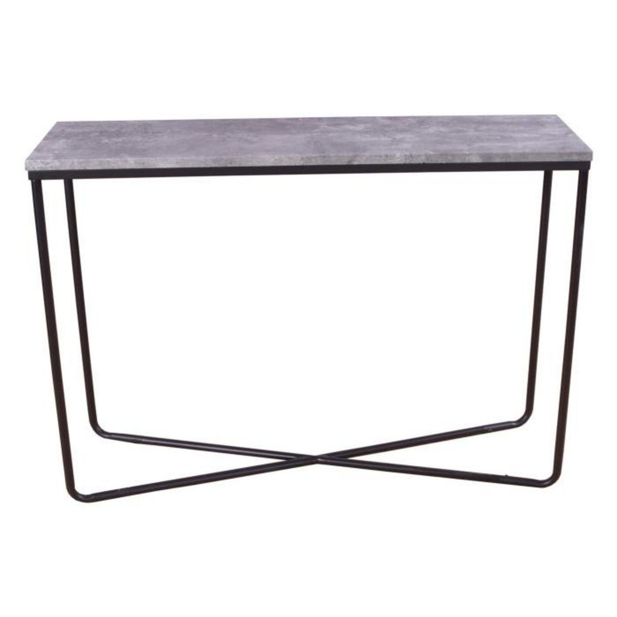 Paris Prix Console Design  Palace  110cm Gris Foncé & Noir