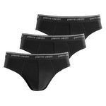 PIERRE CARDIN Lot de 3 slips homme en coton Claudio. Coloris disponibles : Noir