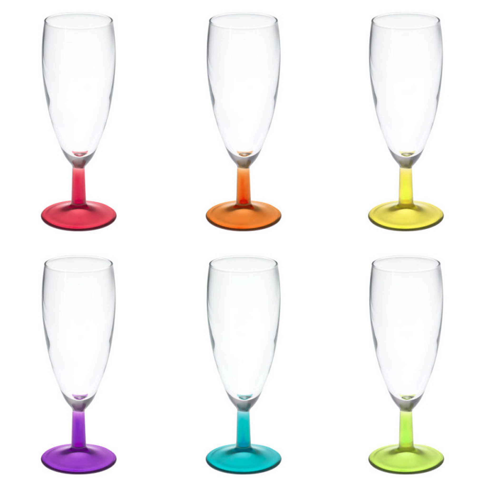 Lot de 6 flutes 15 cl 