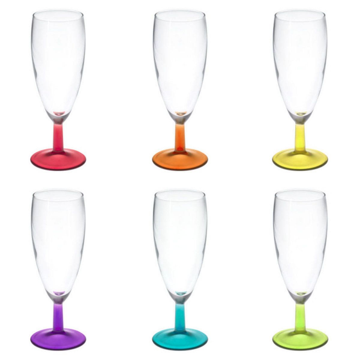 Lot de 6 flutes 15 cl 