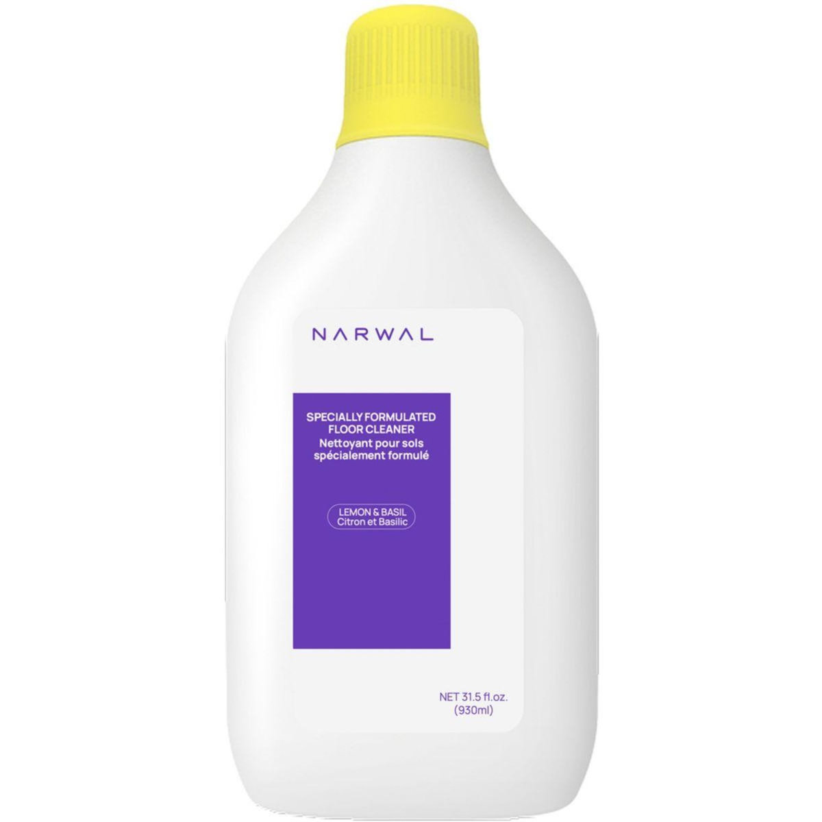 NARWAL Détergent pour aspirateur robot laveur - 930 mL senteur citron / basilic