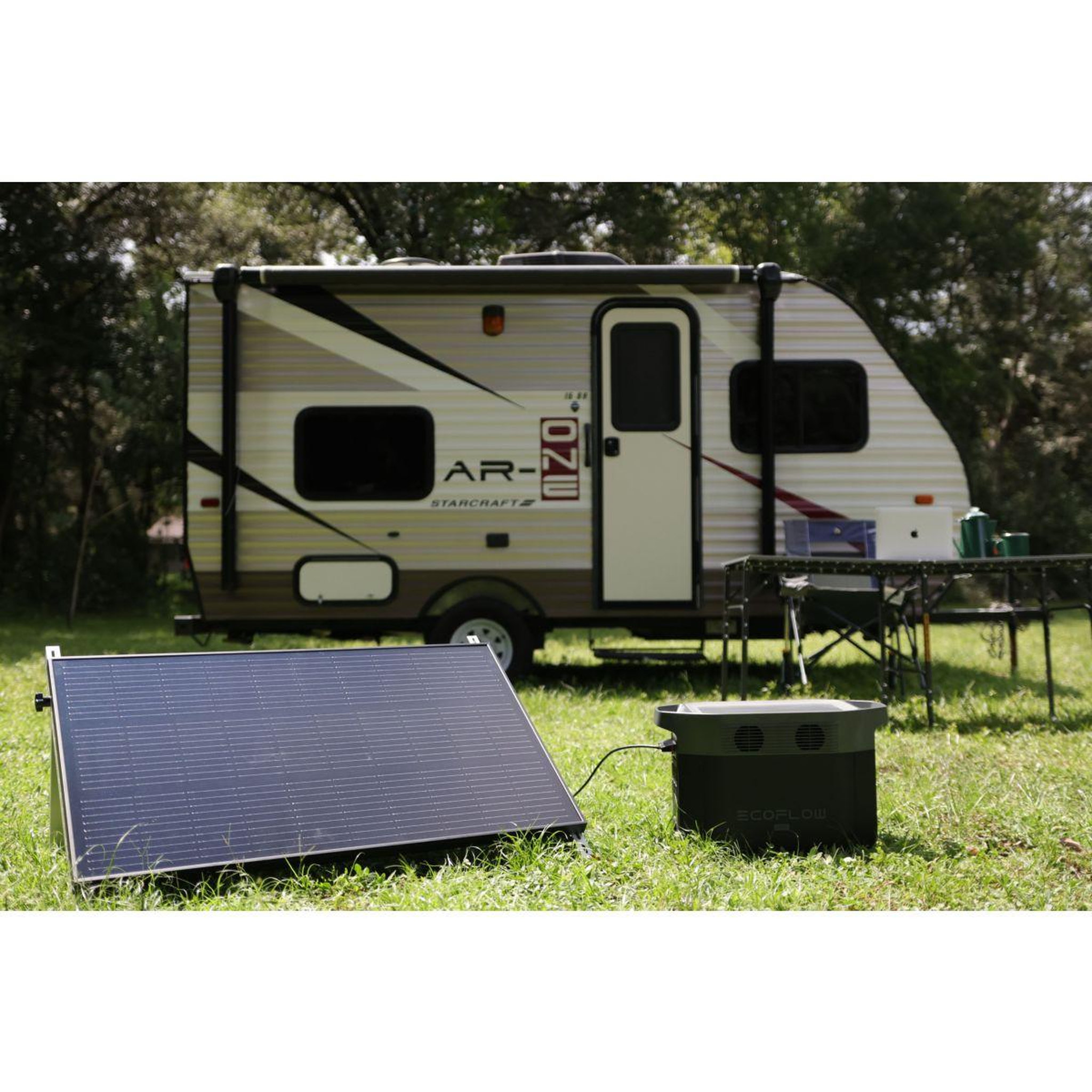 Voir la diapositive 5 : ECOFLOW Panneau solaire rigide 100W (2 pièces)
