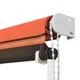 VIDAXL Auvent retractable 350x150 cm Orange et marron