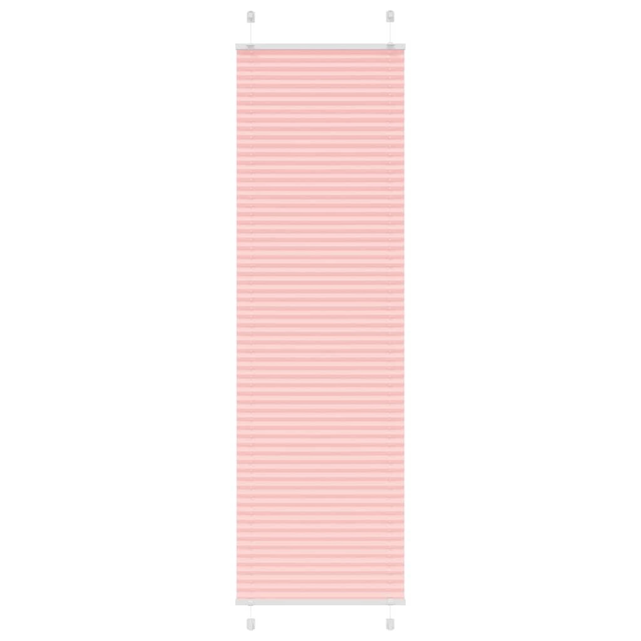 VIDAXL Store plisse rose 60x200 cm largeur du tissu 59,4 cm polyester