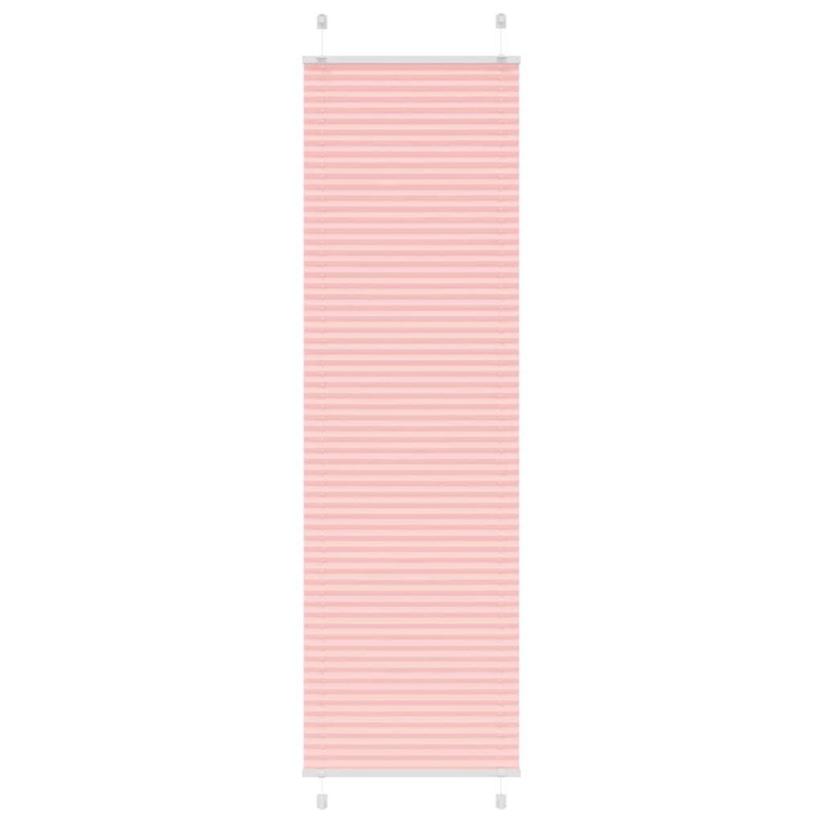 VIDAXL Store plisse rose 60x200 cm largeur du tissu 59,4 cm polyester