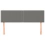 Voir la diapositive 3 : VIDAXL Tetes de lit 2 pcs Gris fonce 72x5x78/88 cm Tissu