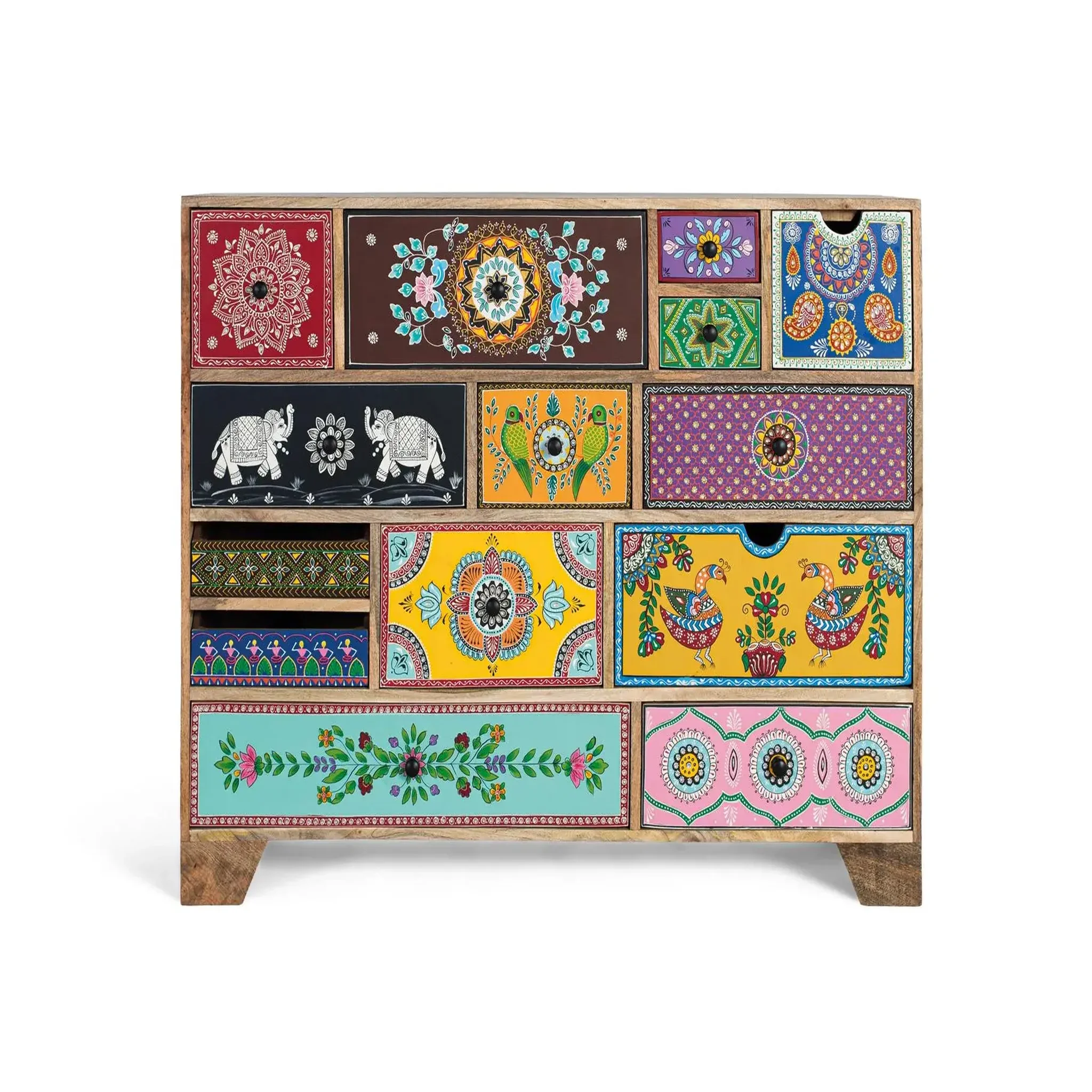 GINER Y COLOMER SL Commode en bois de manguier 120 cm style ethnique boho