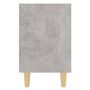 Voir la diapositive 5 : VIDAXL Table de chevet avec pieds en bois Gris beton 40x30x50 cm