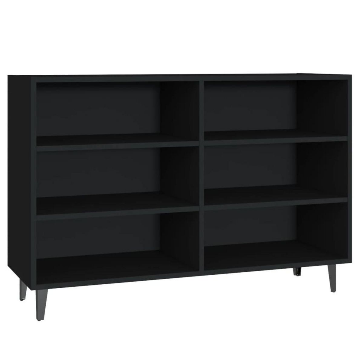VIDAXL Buffet noir 103,5x35x70 cm bois d'ingenierie