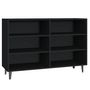 Voir la diapositive 2 : VIDAXL Buffet noir 103,5x35x70 cm bois d'ingenierie