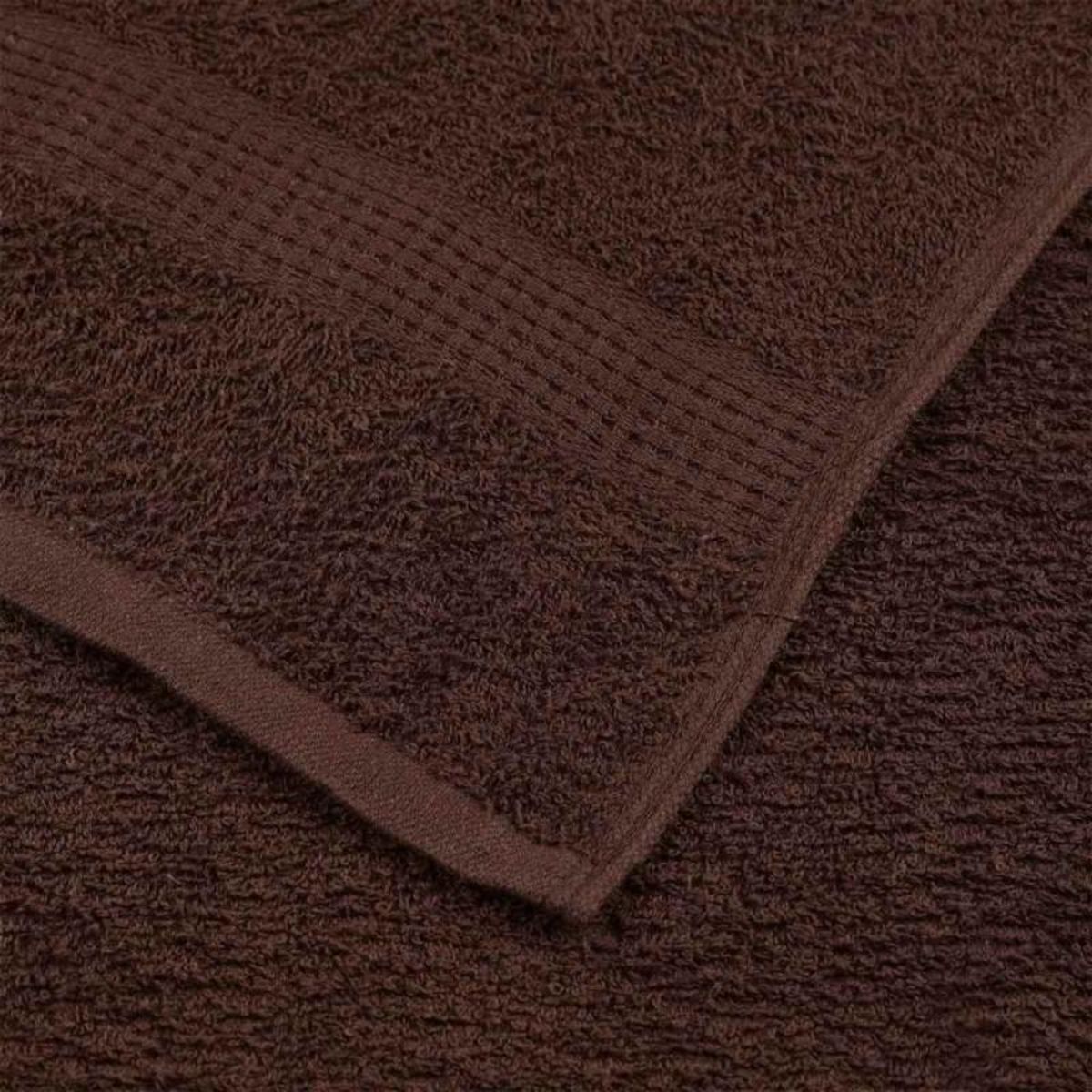 VIDAXL Serviettes de bain 4 pcs marron 100x150 cm 360 g m² 100% coton