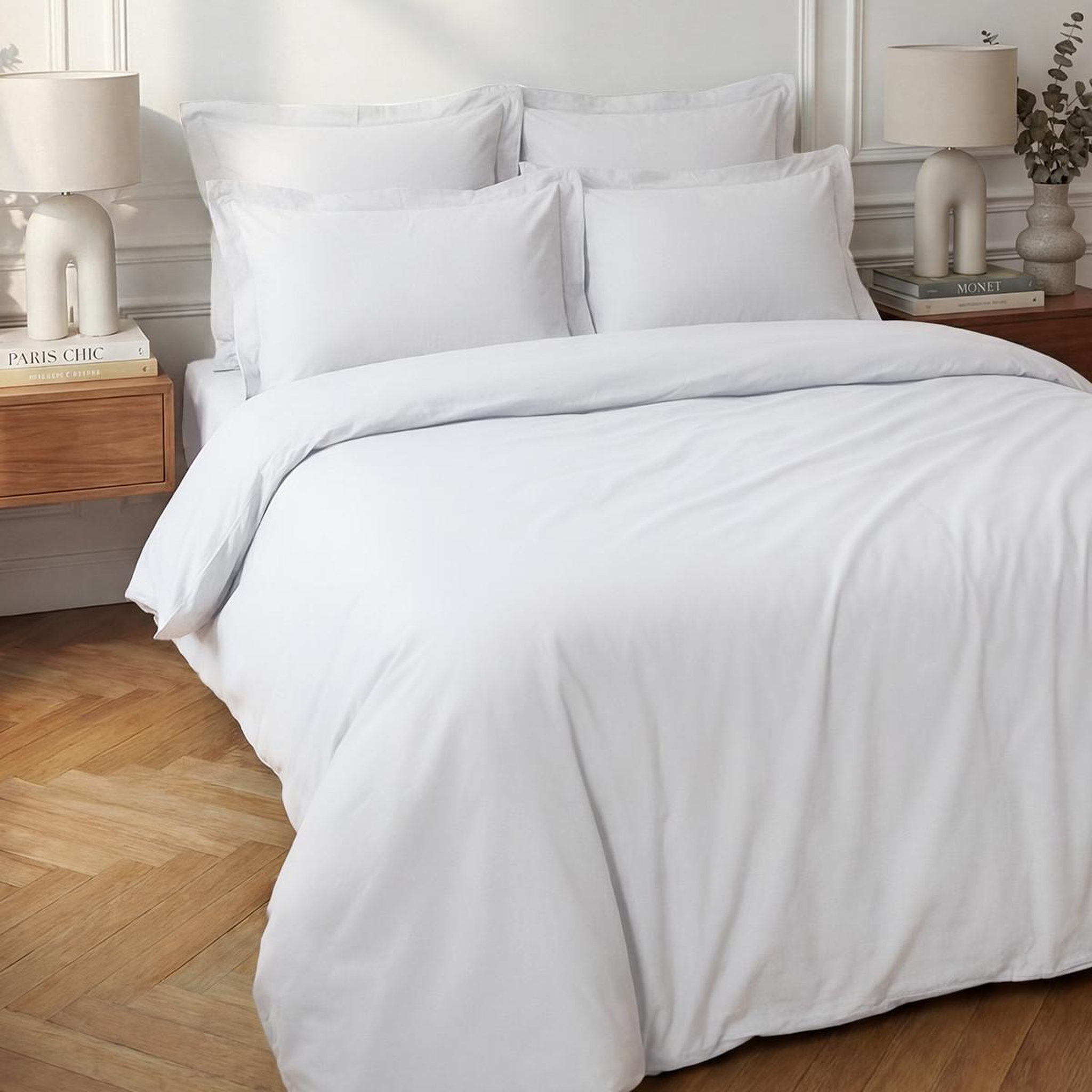 Voir la diapositive 1 : Sensei Maison Housse de couette en percale coton SOFT PERCALE