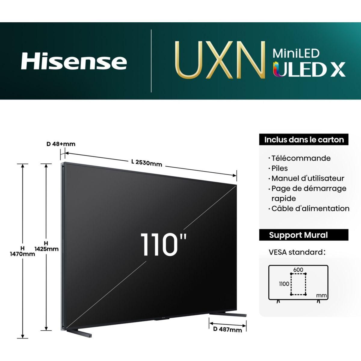 Hisense TV QLED 110UXNQ (280cm)