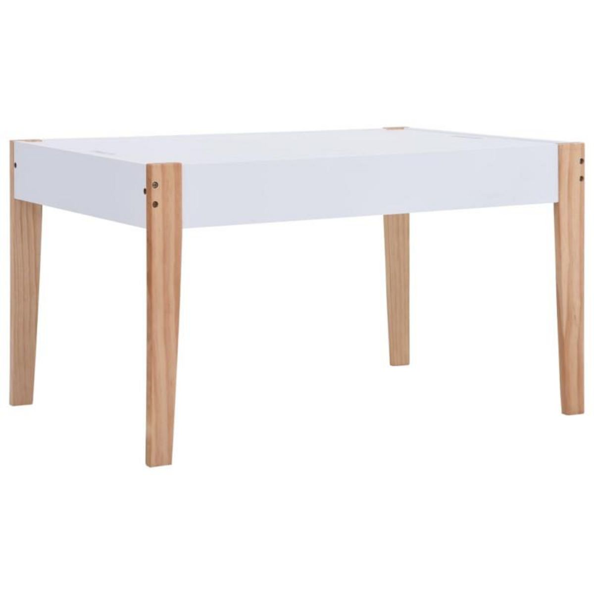 VIDAXL Ensemble de table et chaises pour enfants 3 pcs Noir et blanc