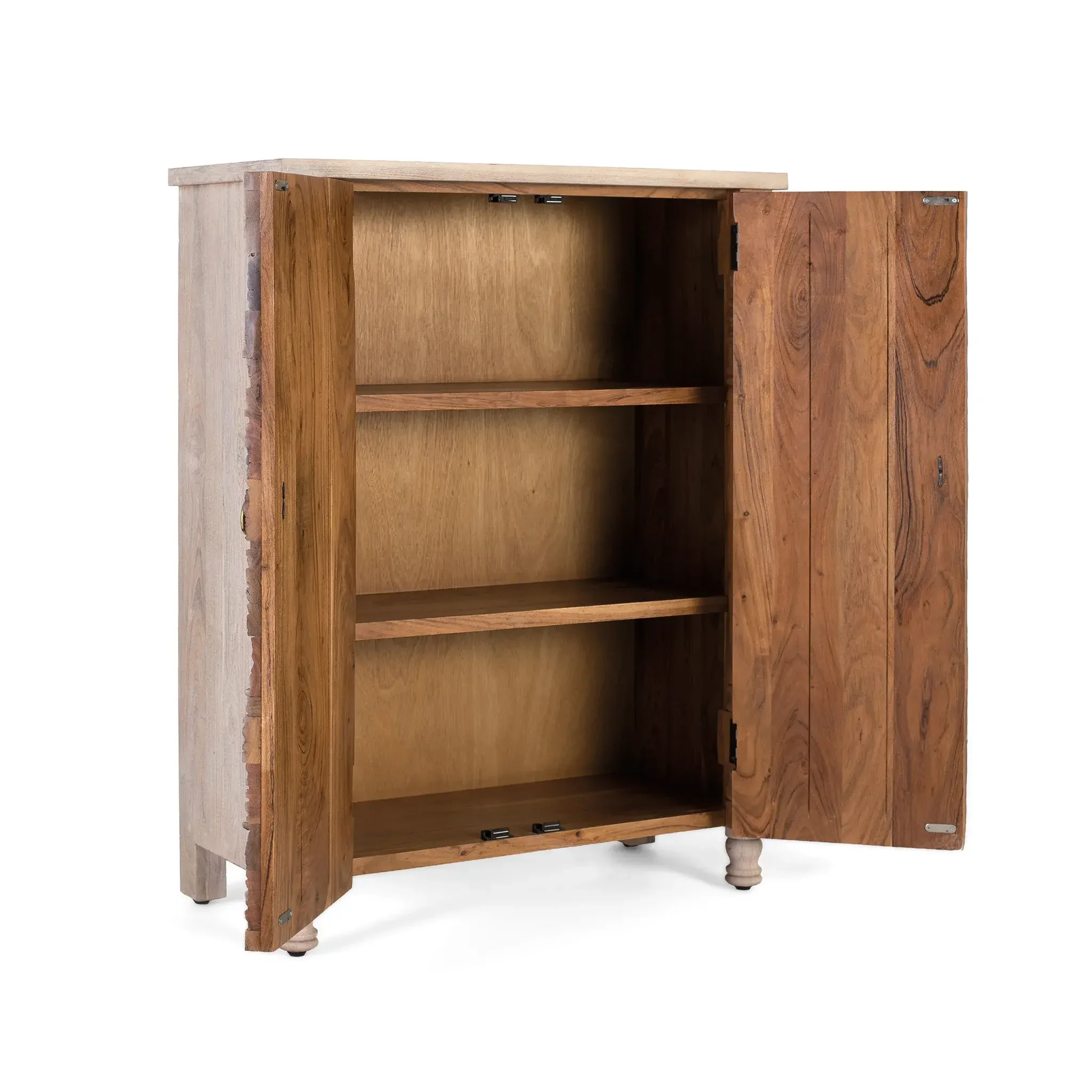 Voir la diapositive 3 : GINER Y COLOMER SL Armoire en bois de chêne récupéré 85cm style boho ethnique