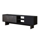 Habitat et Jardin Meuble TV en bois  Ravello  - 150 x 30 x 45 cm - Gris anthracite