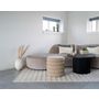 Voir la diapositive 3 : LISA DESIGN Marely - pouf - en tissu bouclette